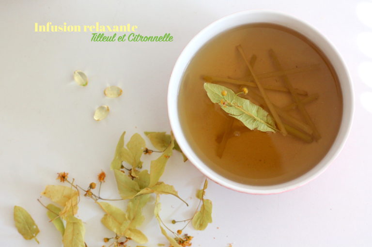 Infusion relaxante du Soir, Tilleul et Citronnelle