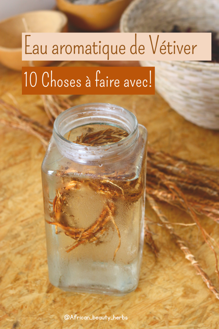 10 choses à faire avec l’eau aromatique de Vétiver africain