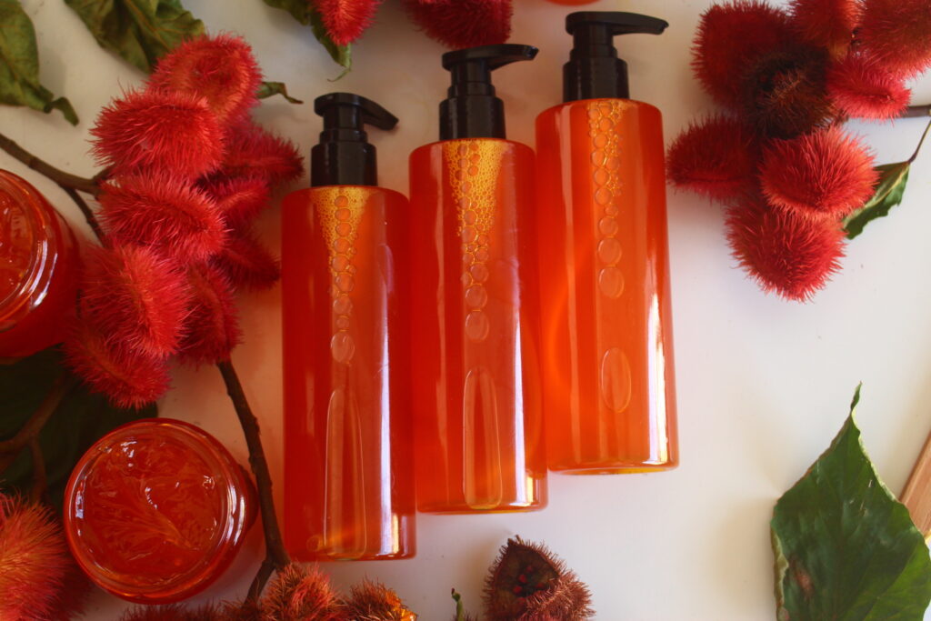 savon liquide au roucou